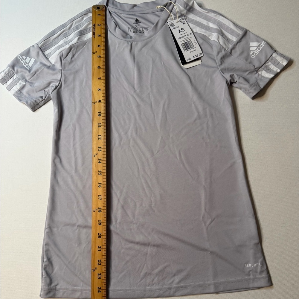 NWT Adidas Women's Squad 21 Gray Jersey (KB1 - Picture 3 of 9